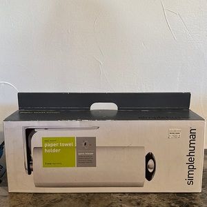 New, never used, Simple Human Wall Mount Paper Towel Holder
